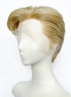 Mixed Blonde Straight Lace Front Synthetic Men's Wig NM034