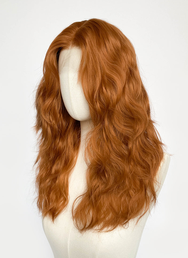 Spider-Man Jean Grey Ginger Wavy Lace Front Synthetic Hair Wig LF8161