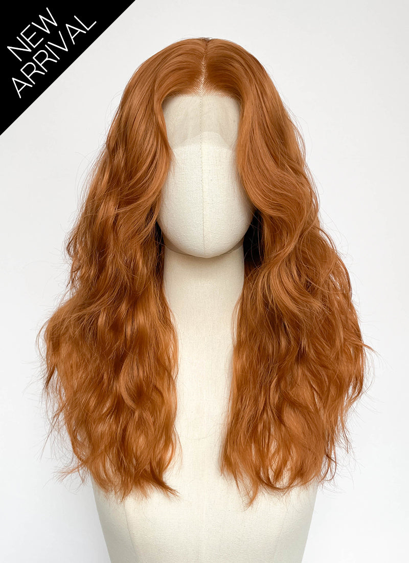 Spider-Man Jean Grey Ginger Wavy Lace Front Synthetic Hair Wig LF8161