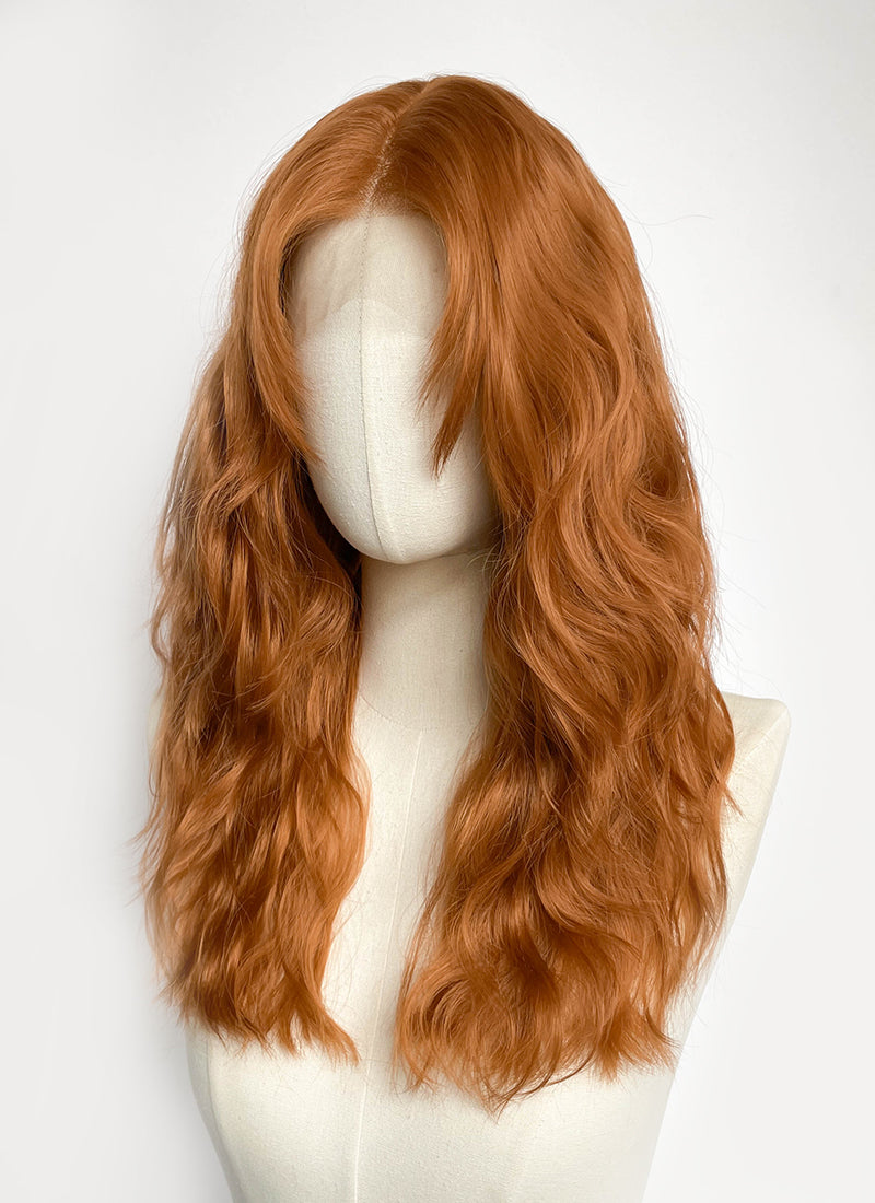 Spider-Man Jean Grey Ginger Wavy Lace Front Synthetic Hair Wig LF8161
