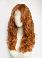 Spider-Man Jean Grey Ginger Wavy Lace Front Synthetic Hair Wig LF8161