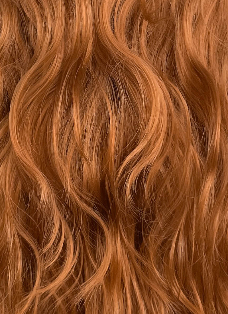 Spider-Man Jean Grey Ginger Wavy Lace Front Synthetic Hair Wig LF8161
