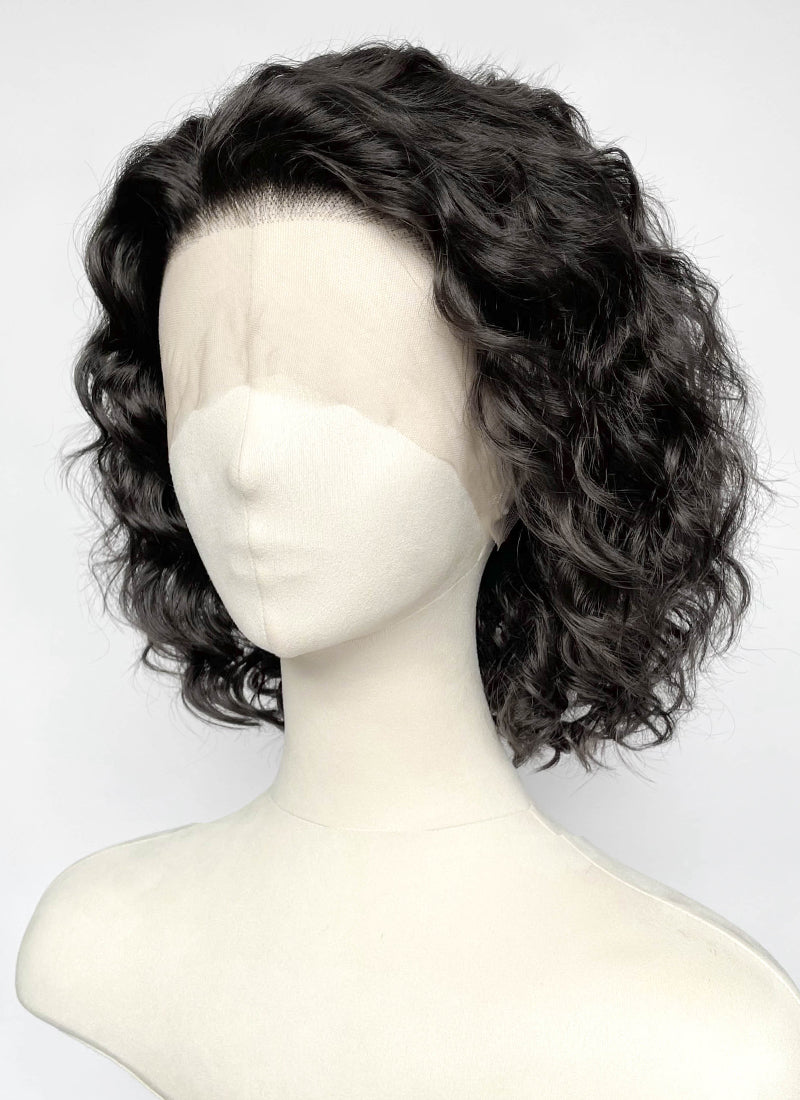 Interview With The Vampire Armand Black Curly Lace Front Synthetic Men's Wig LF8162