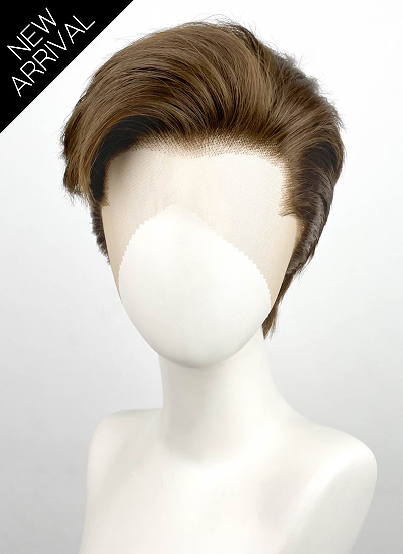 Green Lantern Straight Brunette Lace Front Synthetic Men's Wig LF8165