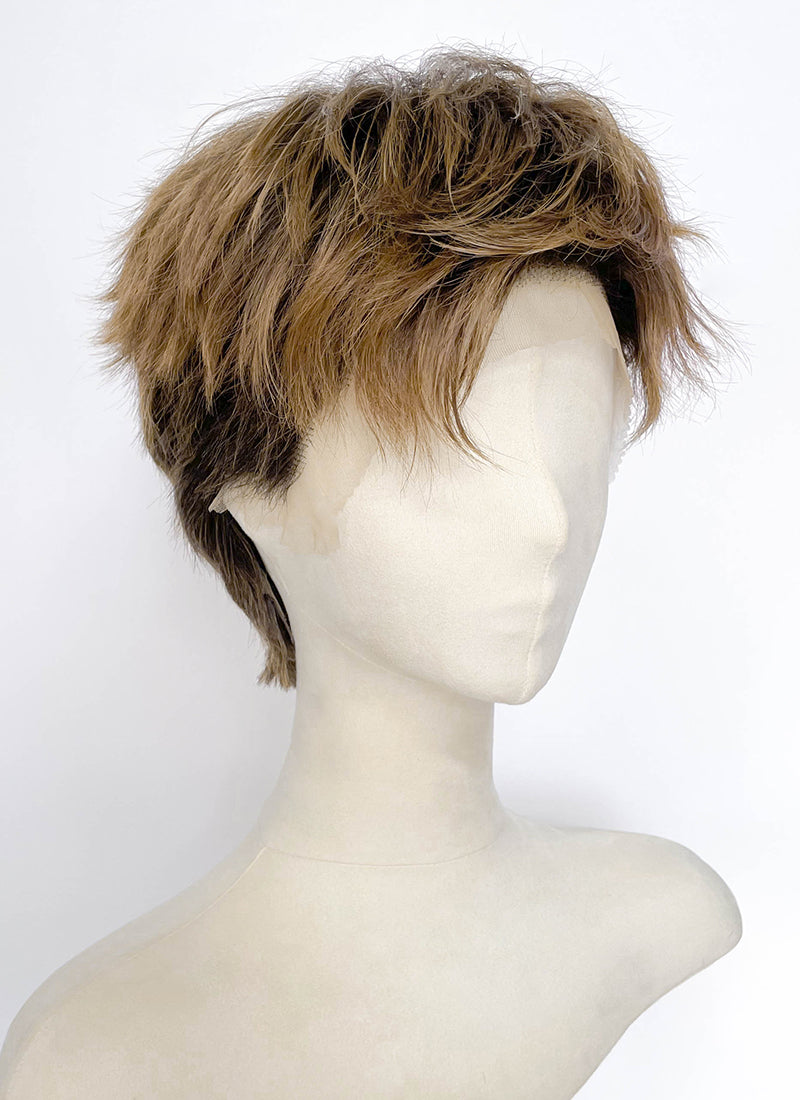 Project Hail Mary Ryland Grace Mixed Blonde With Dark Roots Wavy 13" x 6" Lace Top Synthetic Men's Wig LF8166