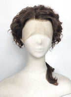 Interview with the Vampire Nicolas de Lenfent Brunette Ponytail Curly Lace Front Synthetic Men's Wig LF8168