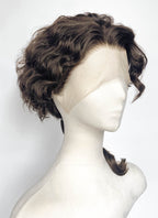 Interview with the Vampire Nicolas de Lenfent Brunette Curly Lace Front Synthetic Men's Wig LF8168