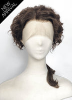 Interview with the Vampire Nicolas de Lenfent Brunette Ponytail Curly Lace Front Synthetic Men's Wig LF8168