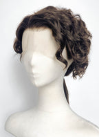 Interview with the Vampire Nicolas de Lenfent Brunette Ponytail Curly Lace Front Synthetic Men's Wig LF8168
