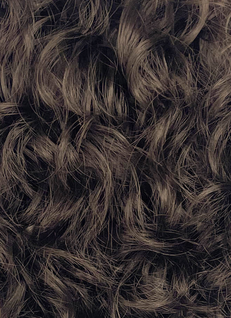 Interview with the Vampire Nicolas de Lenfent Brunette Ponytail Curly Lace Front Synthetic Men's Wig LF8168