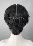 Black With White Wavy Lace Front Synthetic Wig LF8171