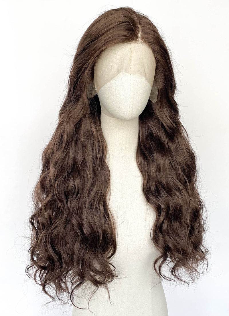 Brunette Wavy Lace Front Synthetic Wig LFCS257