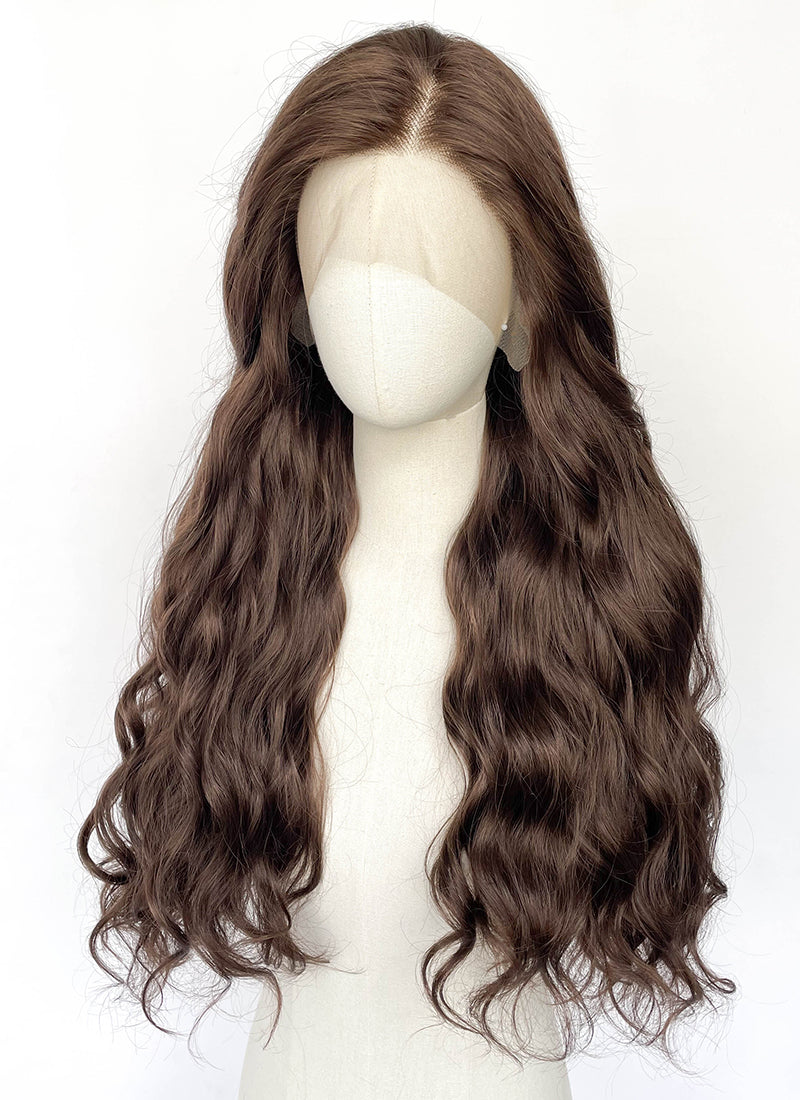 Brunette Wavy Lace Front Synthetic Wig LFCS257