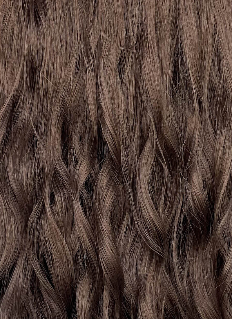 Brunette Wavy Lace Front Synthetic Wig LFCS257