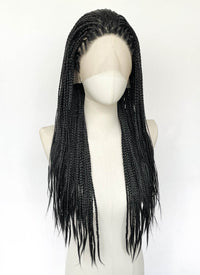 Black Braided Lace Front Synthetic Wig LFCS259