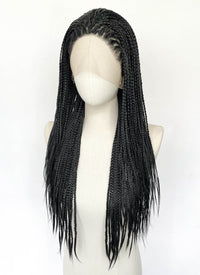 Black Braided Lace Front Synthetic Wig LFCS259