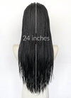 Black Braided Lace Front Synthetic Wig LFCS259