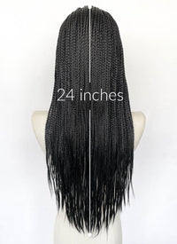 Black Braided Lace Front Synthetic Wig LFCS259