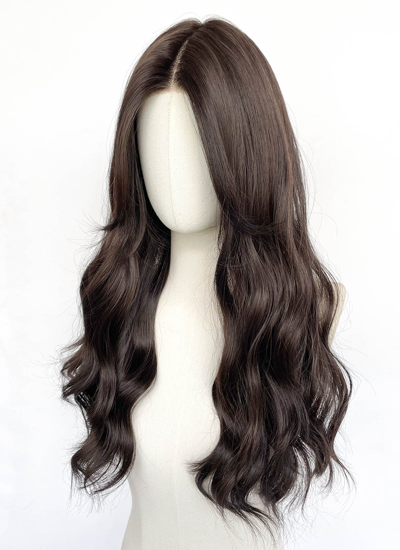 Brunette Wavy Lace Front Synthetic Wig LFCS262