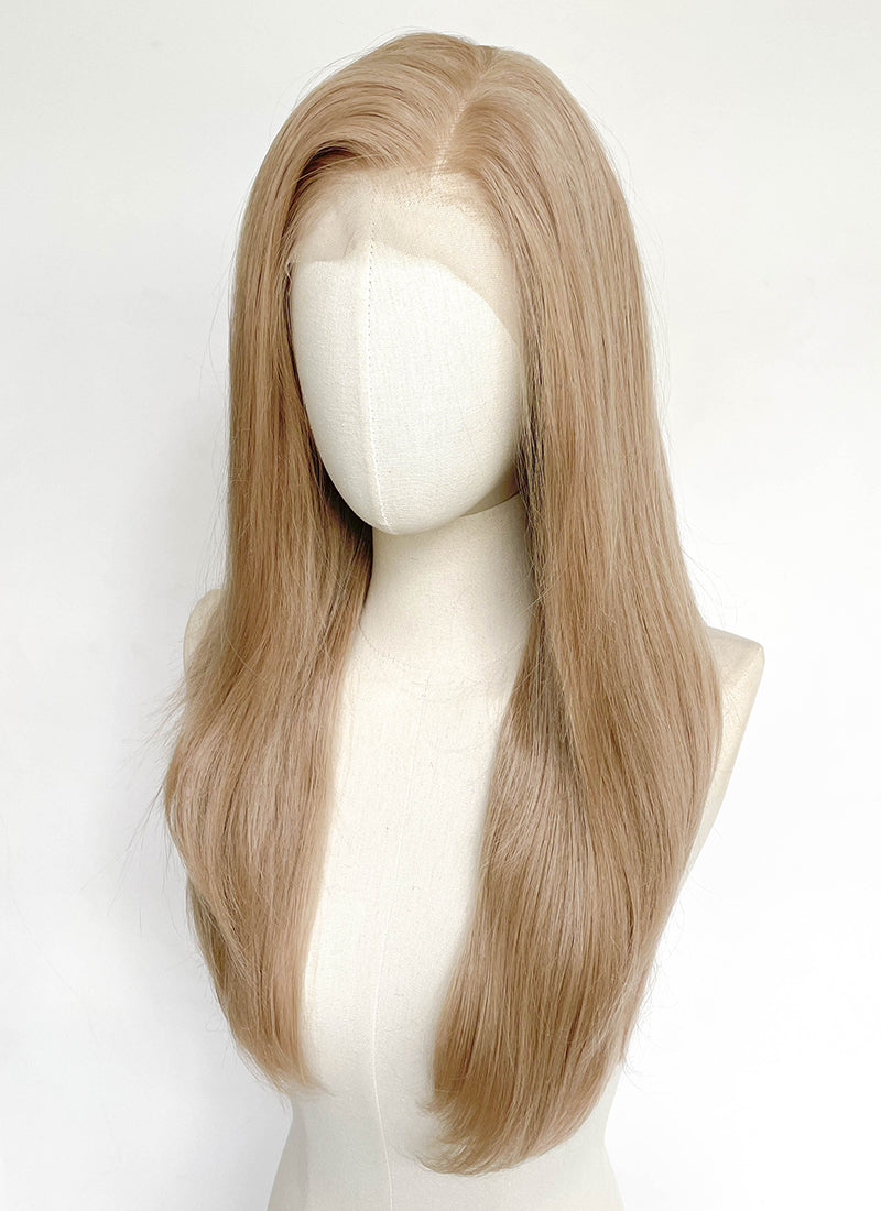 Ash Blonde Straight 13" x 6" Lace Top Synthetic Wig LFCS284