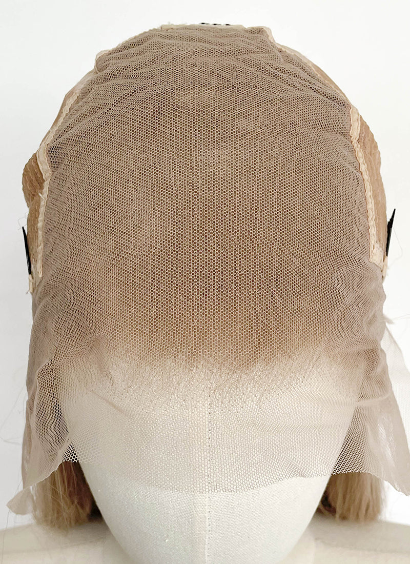 Ash Blonde Straight 13" x 6" Lace Top Synthetic Wig LFCS284