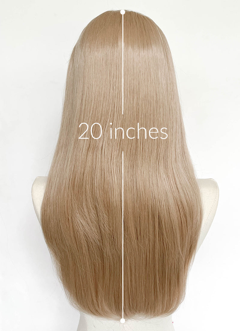 Ash Blonde Straight 13" x 6" Lace Top Synthetic Wig LFCS284