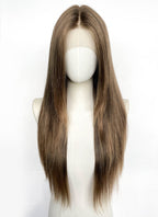 Brown Straight Lace Front Synthetic Wig LFCS286