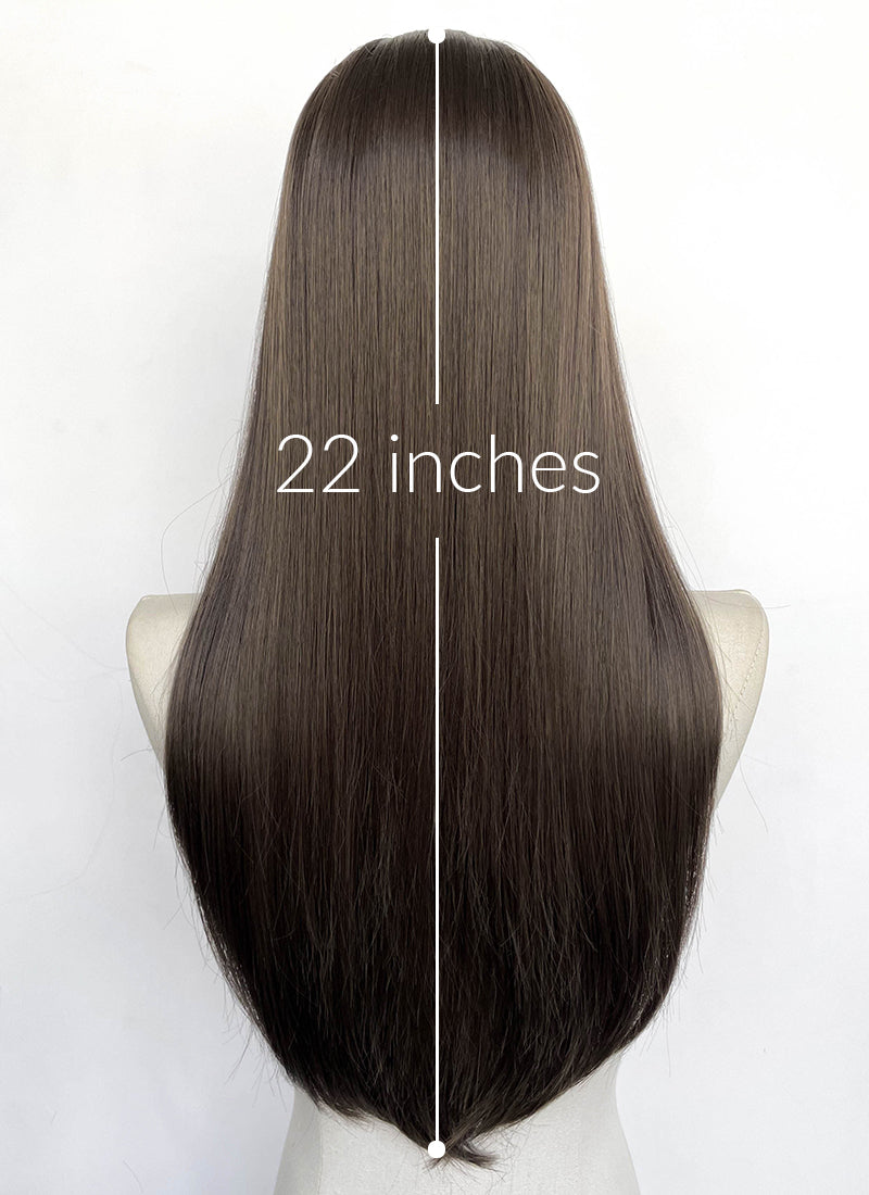 Brunette Straight Lace Front Synthetic Wig LFCS288