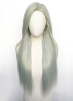 Light Green Blonde Mixed Straight Lace Front Synthetic Wig LFCS289