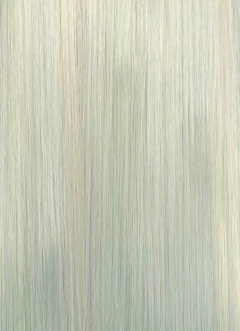 Light Green Blonde Mixed Straight Lace Front Synthetic Wig LFCS289