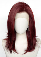 Red Wavy Lace Front Synthetic Wig LFCS291