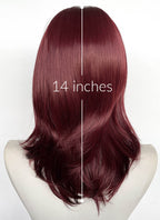 Red Wavy Lace Front Synthetic Wig LFCS291
