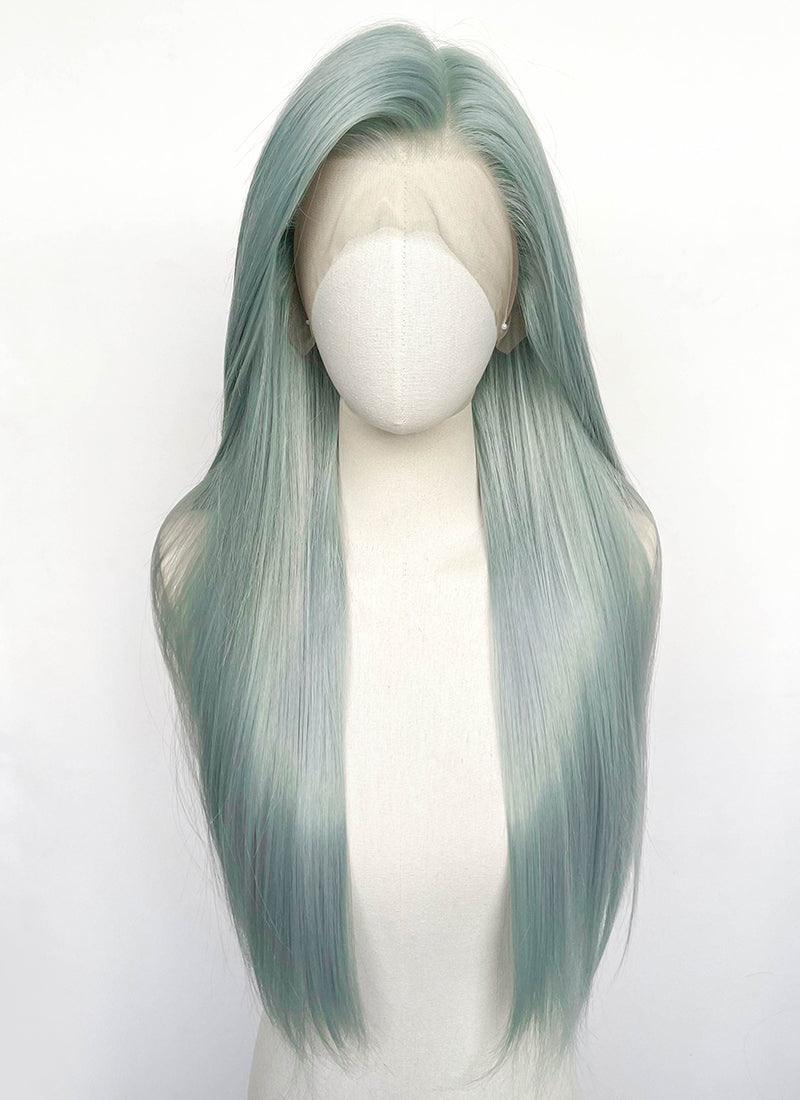 Mint Green Straight Lace Front Synthetic Wig LFCS296