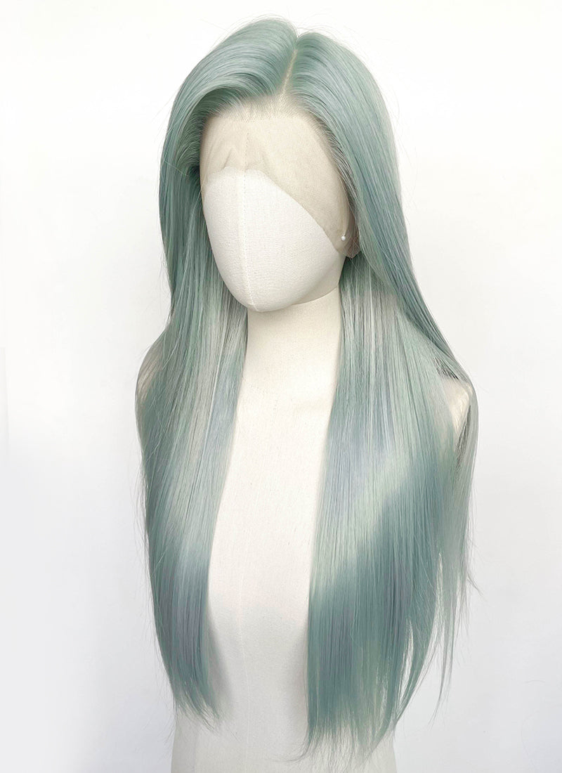 Mint Green Straight Lace Front Synthetic Wig LFCS296