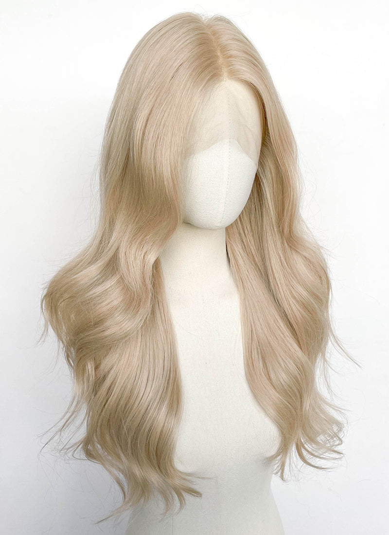 Light Blonde Wavy Lace Front Synthetic Wig LFCS298