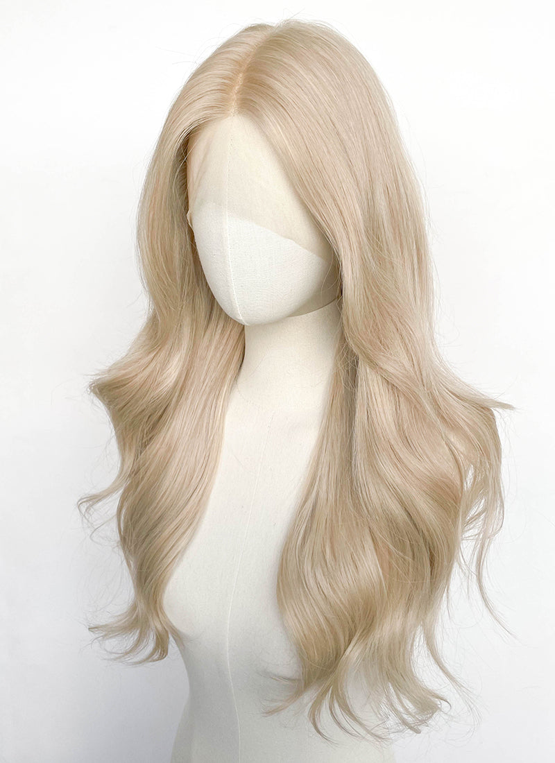 Light Blonde Wavy Lace Front Synthetic Wig LFCS298