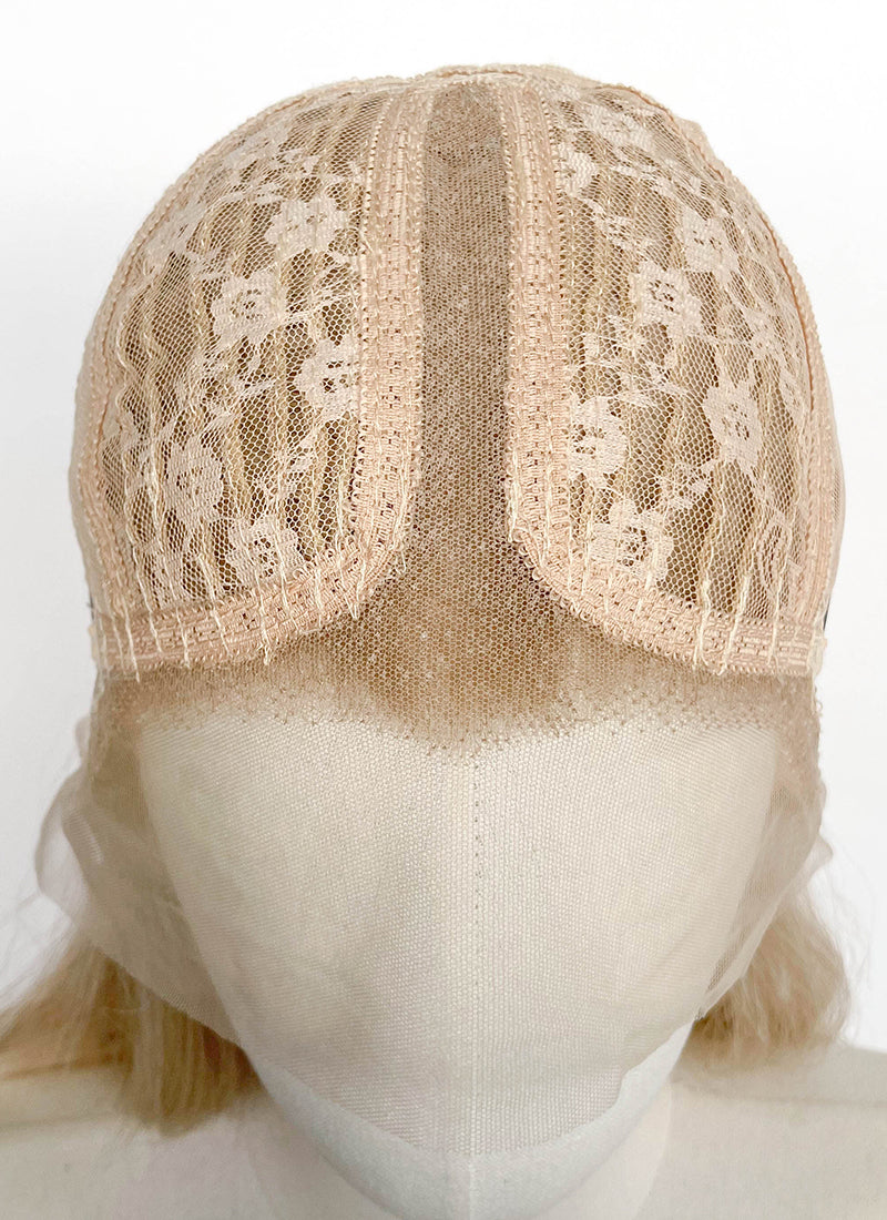 Light Blonde Wavy Lace Front Synthetic Wig LFCS298