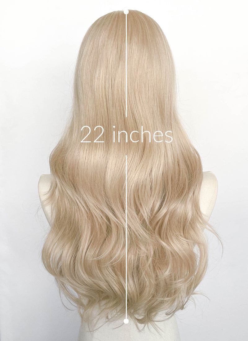 Light Blonde Wavy Lace Front Synthetic Wig LFCS298