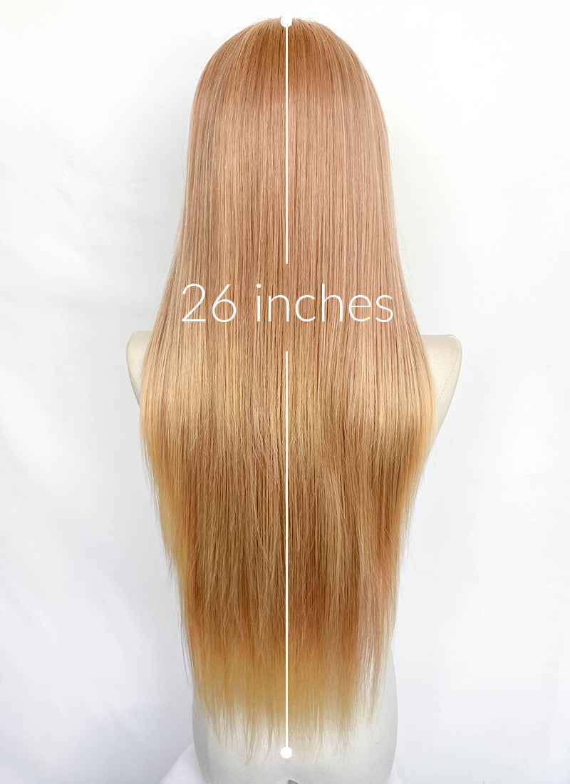 Mixed Blonde Straight 13" x 6" Lace Top Synthetic Hair Wig LFCS303