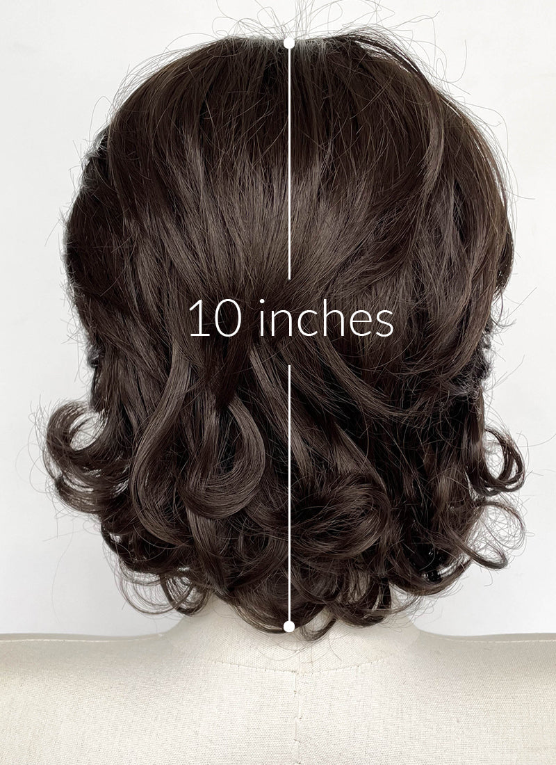 Brunette Wavy Lace Front Synthetic Wig LFCS311