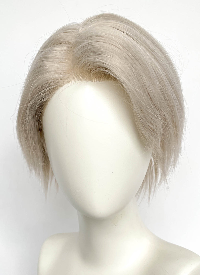 Pastel Ash Blonde Straight Lace Front Synthetic Wig LFCS317