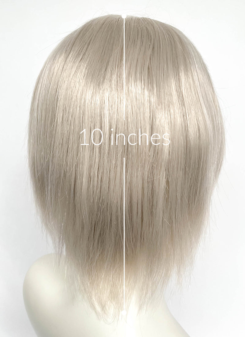 Pastel Ash Blonde Straight Lace Front Synthetic Wig LFCS317