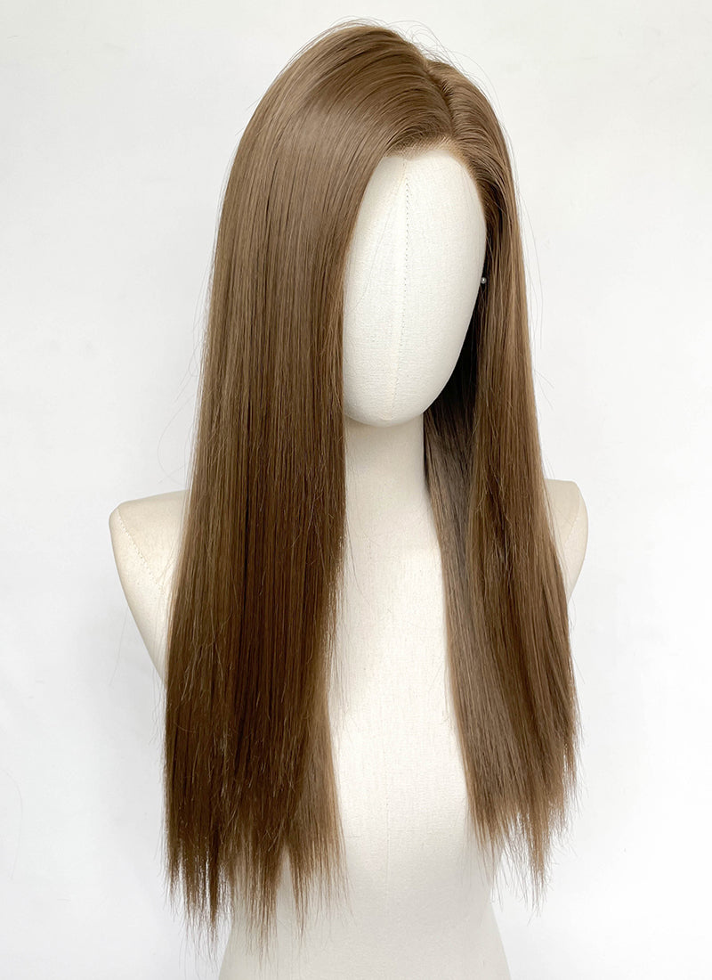 Brown Straight Lace Front Synthetic Wig LFCS321