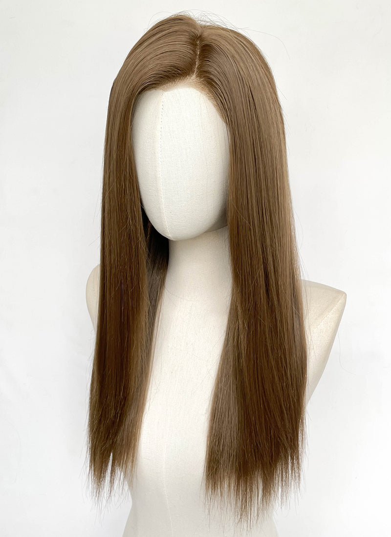 Brown Straight Lace Front Synthetic Wig LFCS321