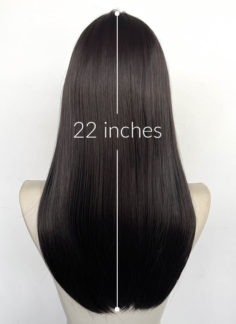 Brunette Straight Lace Front Synthetic Wig LFCS324