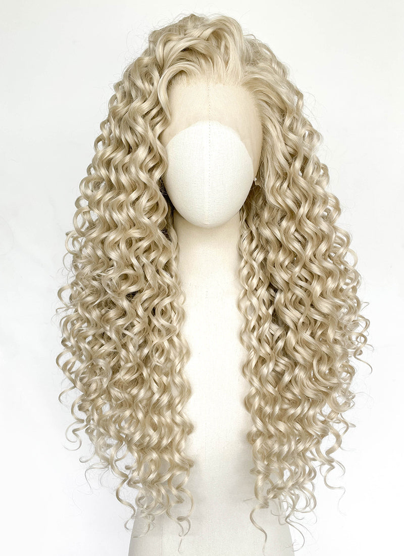 Blonde Curly Lace Front Synthetic Wig LFCS331