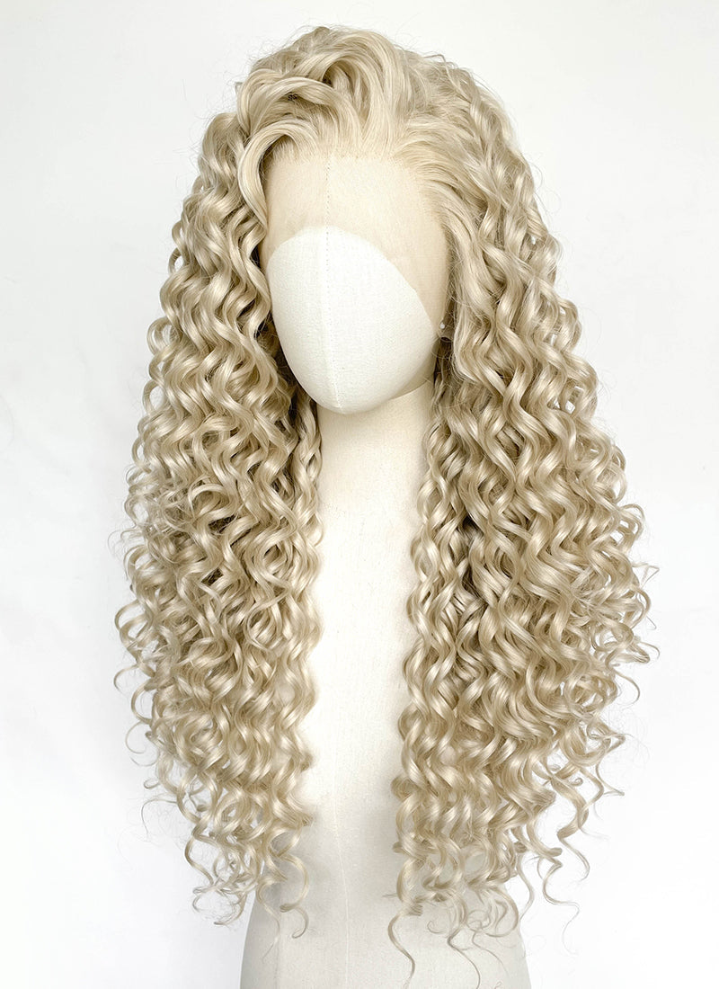 Blonde Curly Lace Front Synthetic Wig LFCS331
