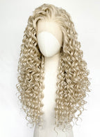 Blonde Curly Lace Front Synthetic Wig LFCS331