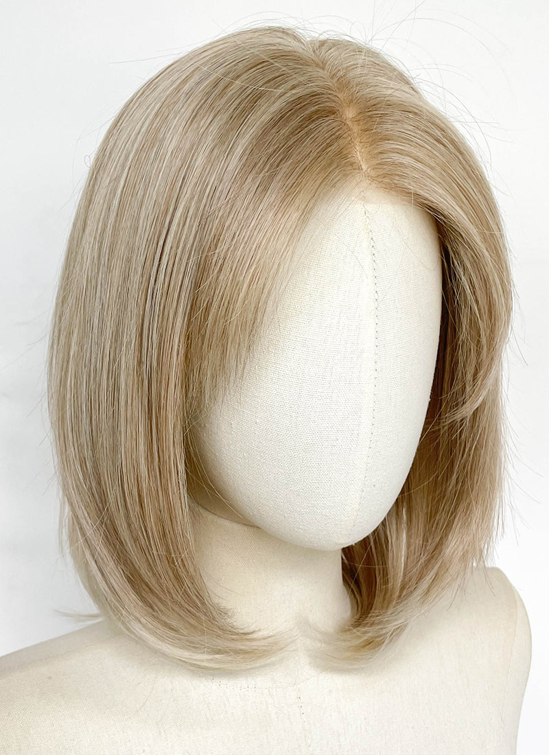 Mixed Blonde Straight Mono Top Lace Wig LFCS334
