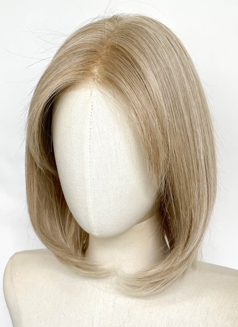 Mixed Blonde Straight Mono Top Lace Wig LFCS334
